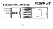 Кабельный разъём ROXTONE RX3FP-NT
